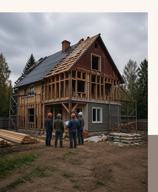Реконструкция дачного дома в Кирове под ключ с проектом