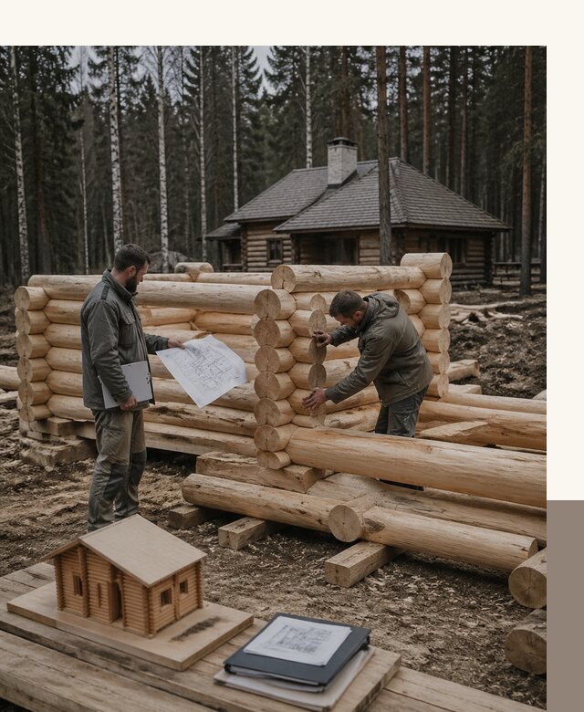 Проектирование и строительство домов из бревна в Кирове